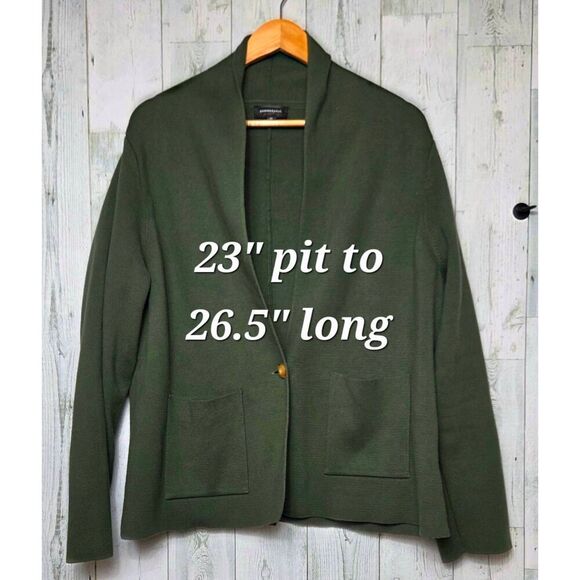 Summersalt One Button Cardigan Blazer Sweater 100% Organic Cotton Sz. 1XL - Picture 4 of 7